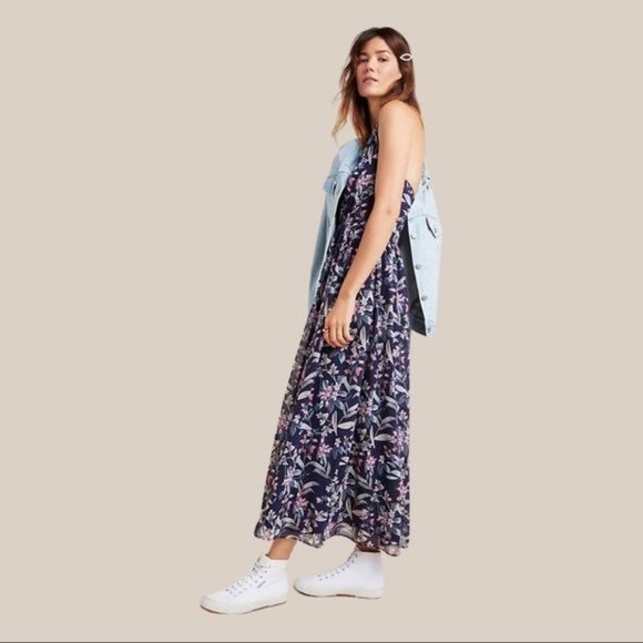Gal Meets Glam Dresses & Skirts - GAL MEETS GLAM Siena Floral Maxi Dress Size 2 Blue and Multicolor New With Tags